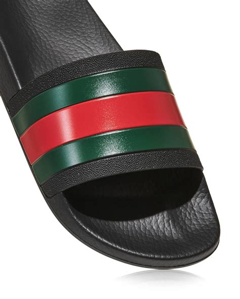 gucci rubber slide sylvie|Gucci rubber pursuit g slides.